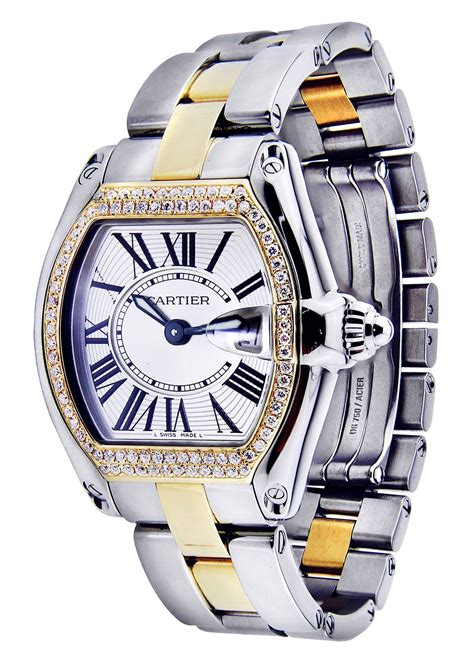 cartier dual tone watch|cartier two tone women's watch.